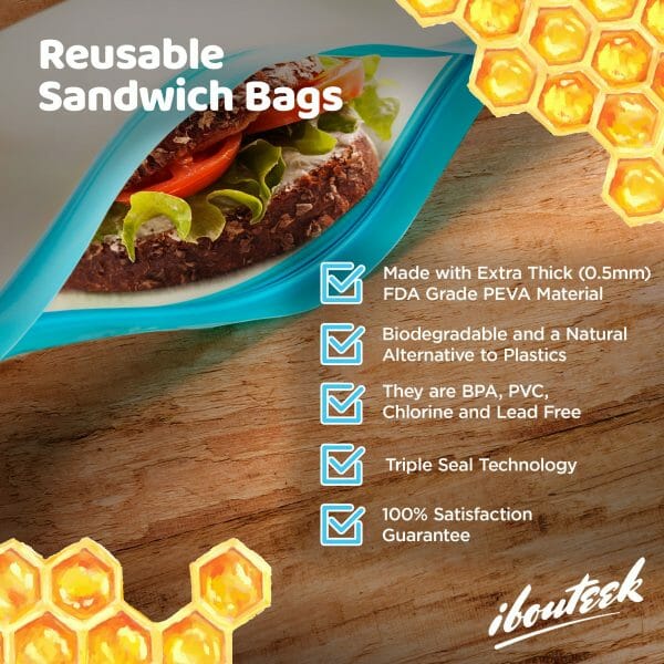 Benefits of reusable sandwich bags
