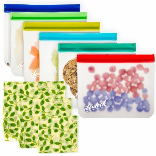 Reusable Sandwich Bags and Beeswax Wrap Bundle