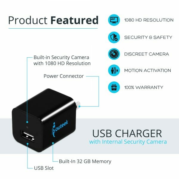 usb charger camera features