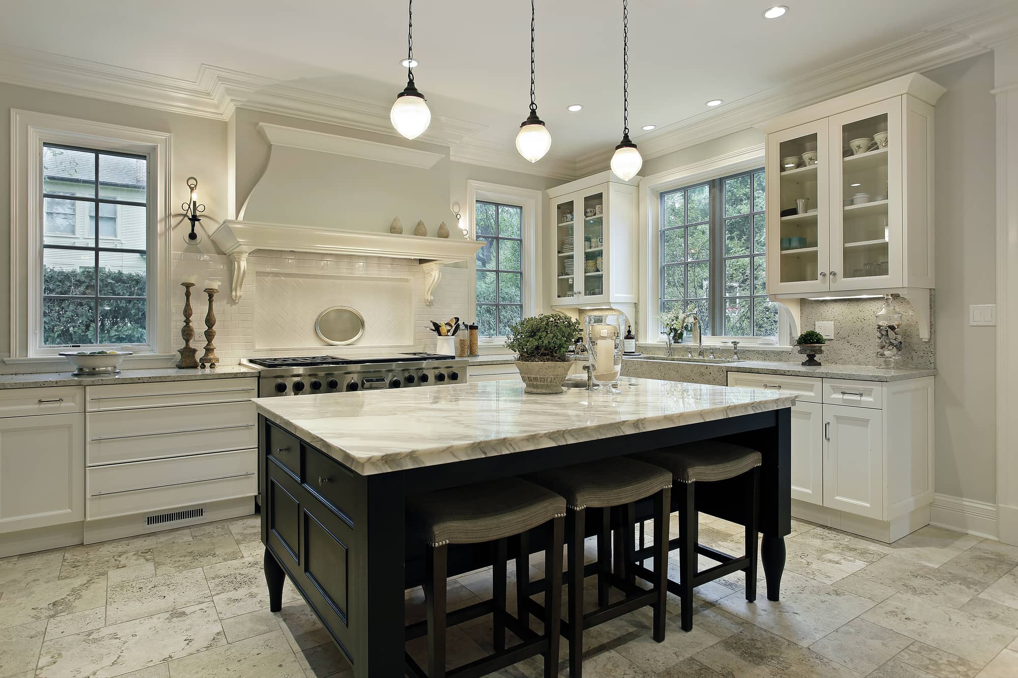 kitchen with granite countertop